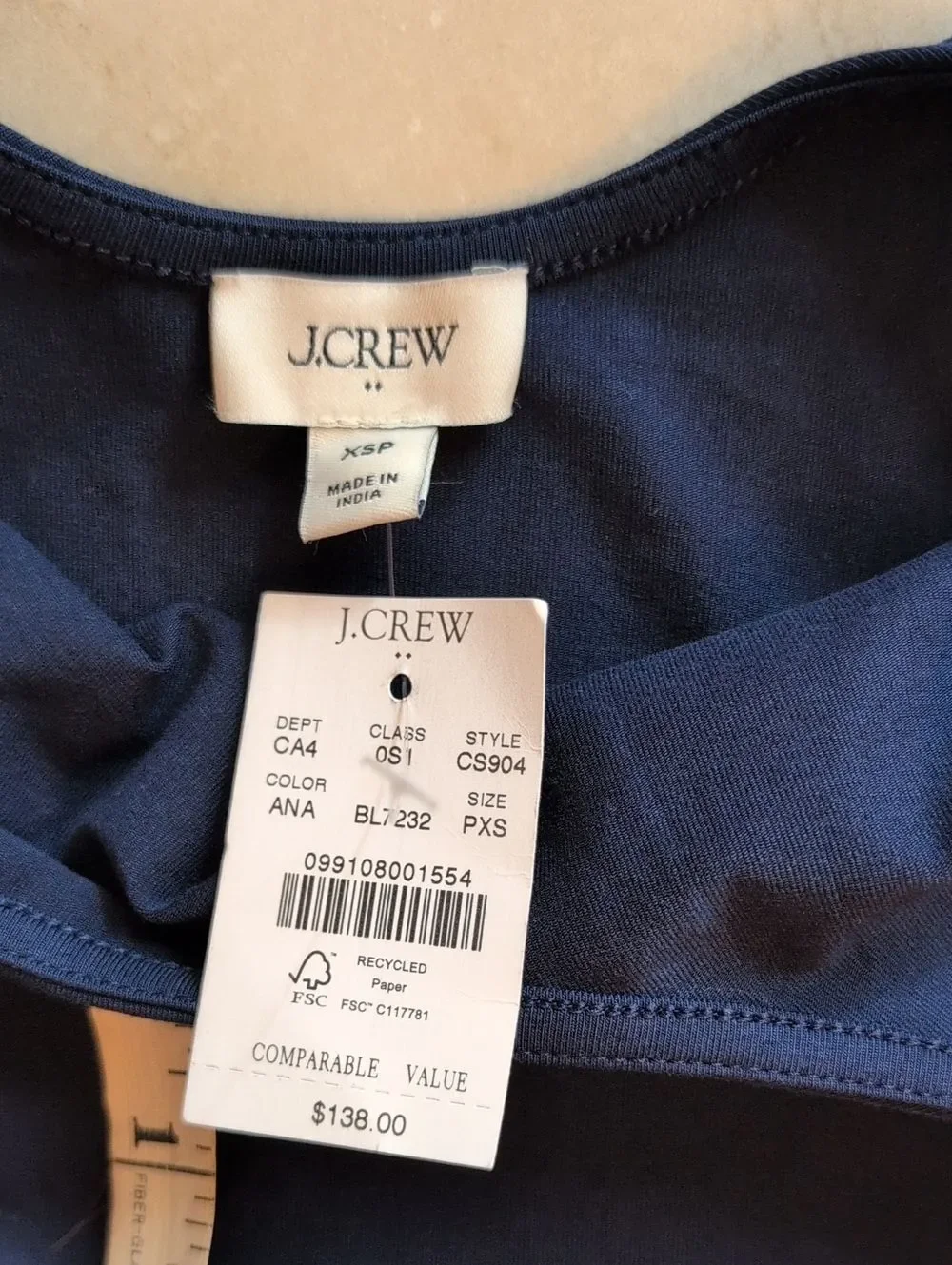 NWT J. Crew Midi Dress Mixed-media Eyelet Blue Lined Size XSP